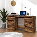 vidaXL Birou, stejar fumuriu, 140x50x77 cm, lemn prelucrat GartenMobel Dekor (815438)