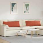 vidaXL Perne pentru canapea 2 pcs Rosu portocalie 120 x 40 cm GartenMobel Dekor (42013824)