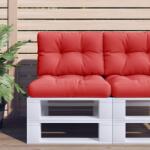 vidaXL Perna pentru paleti, rosu, 50x40x12 cm, material textil GartenMobel Dekor (360541)
