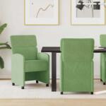 vidaXL Scaune de dining cu roti 2 pcs Lysegrønn 58 x 65 x 98 cm GartenMobel Dekor (42017878)