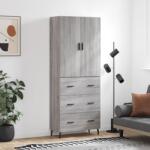 vidaXL Dulap înalt, gri sonoma, 69, 5x34x180 cm, lemn compozit GartenMobel Dekor (3195865) Comoda