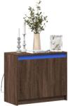 vidaXL Dulap cu LED, stejar maro, 72x34x61 cm, lemn prelucrat GartenMobel Dekor (852179) Comoda