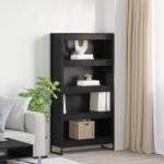 vidaXL Dulap pentru carti 2 pcs Stejar Negru 80 x 30 x 155 cm GartenMobel Dekor (3403004) Biblioteca