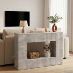 vidaXL Masa de consola Dungi Gri Beton 101 x 29 x 74 cm Lemn prelucrat GartenMobel Dekor (899880)