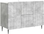 vidaXL Bufet cu sertar Gri Beton 89 x 34, 5 x 62 cm Lemn prelucrat GartenMobel Dekor (894428) Comoda