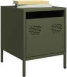 vidaXL Noptiere, 2 buc. , verde olive, 35x39x43, 5 cm, otel GartenMobel Dekor (851253)
