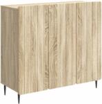 vidaXL Bufet Stejar Sonoma 89 x 34, 5 x 82 cm Lemn prelucrat GartenMobel Dekor (894417) Comoda