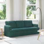 vidaXL Canapea Verde închis 142 x 80 x 85 cm Metal GartenMobel Dekor (42024500) Canapea