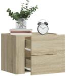 vidaXL Noptiera de perete, stejar sonoma, 45x30x35 cm GartenMobel Dekor (848329)