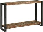 vidaXL Masa de consola cu raft 120 x 33 x 75 cm Lemn recuperat masiv GartenMobel Dekor (4104735)