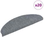 vidaXL Covorase autoadezive pentru scari, 20 buc. , 65x21x4 cm, gri deschis, semirotunde, mari GartenMobel Dekor (3365646) Covor