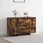 vidaXL Bufet cu sertar Stejar fumuriu 120 x 41 x 75 cm Lemn compozit GartenMobel Dekor (3333910) Comoda