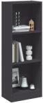 vidaXL Biblioteca cu 3 rafturi, alb, 40x24x109 cm, lemn compozit GartenMobel Dekor (800830) Biblioteca