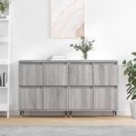 vidaXL Servante, 2 buc. , sonoma gri, lemn prelucrat GartenMobel Dekor (3190171) Comoda