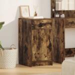 vidaXL Bufet cu sertar Stejar afumat 40 x 40.5 x 75 cm Lemn compozit GartenMobel Dekor (865068) Comoda