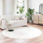 vidaXL Covor din Lana Faux Tafalla Alb Ø 160 cm Poliester GartenMobel Dekor (42021472) Covor