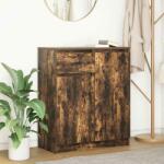 vidaXL Bufeta cu sertar stejar afumat 71x35x84 cm lemn de stratificat GartenMobel Dekor (861593) Comoda