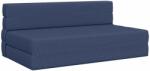 vidaXL Canapea Plianta cu Pat albastru 203 x 152 x 15 cm tesatura GartenMobel Dekor (900124) Canapea