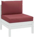 vidaXL Perne de paleti, 2 buc. , melanj rosu vin, material textil GartenMobel Dekor (4002650)