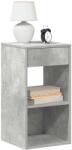vidaXL Noptiere cu sertar 2 buc gri beton 35x34x66, 5 cm GartenMobel Dekor (858720)