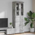 vidaXL Bufet FLORIN Gri din beton 60 x 35 x 182 cm Lemn compozit GartenMobel Dekor (3397917)