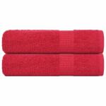 vidaXL Prosoape de mana 2 buc Rosu 50x100 cm 360 g/m2 100% bumbac GartenMobel Dekor (136926) Prosop