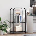 vidaXL Raft pentru carti Stejar negru 60 x 30 x 109 cm Lemn compozit GartenMobel Dekor (879863) Biblioteca