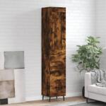 vidaXL Dulap înalt, stejar fumuriu, 34, 5x34x180 cm, lemn prelucrat GartenMobel Dekor (3200214) Comoda