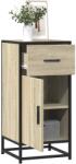 vidaXL Dulap, stejar sonoma, 35, 5x35x76 cm, lemn prelucrat si metal GartenMobel Dekor (848960) Comoda