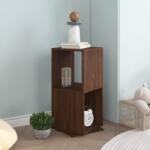vidaXL Dulap rotativ, stejar maro, 34, 5x34, 5x75, 5 cm, lemn prelucrat GartenMobel Dekor (339563) Biblioteca