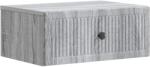 vidaXL Noptiera gri Sonoma cu sertar, din lemn prelucrat, 49 x 34, 5 x 20 cm (897947)