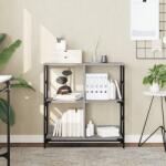vidaXL Raft de carti, gri sonoma, 78, 5x33x82 cm, lemn prelucrat GartenMobel Dekor (835247) Biblioteca