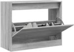 vidaXL Pantofar, gri sonoma, 80x34x63 cm, lemn prelucrat GartenMobel Dekor (839964) Pantofar