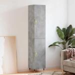vidaXL Dulap înalt, gri beton, 34, 5x34x180 cm, lemn prelucrat GartenMobel Dekor (3198773) Comoda