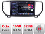 Edotec Navigatie Android Kia Sportage facelift 2019+ QLED 2K, 16GB RAM, 512GB (KIT-sportage-19+EDT-E809-2K)