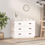 vidaXL Servanta, alb, 100x40x75 cm, lemn masiv de pin GartenMobel Dekor (820143) Comoda