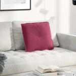 vidaXL Perna pentru spate Rosu Vin 50 x 45 cm Tesatura din corduroy GartenMobel Dekor (42014637)