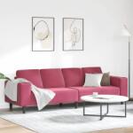 vidaXL Canapea pentru living Rosu Vin 250 x 77 x 76 cm GartenMobel Dekor (3335095) Canapea