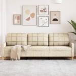 vidaXL Canapea cu 3 locuri, crem, 210 cm, material textil GartenMobel Dekor (4007416) Canapea