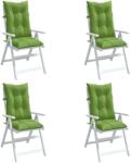 vidaXL Perne scaun spatar înalt 4 buc. melanj verde 120x50x7 cm textil GartenMobel Dekor (4002362)