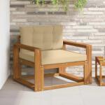 vidaXL Canapea Medie pentru Exterior Lemn Solid de Acacia natural GartenMobel Dekor (3436275) Canapea