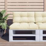 vidaXL Perna de paleti, crem, 80x40x12 cm, material textil GartenMobel Dekor (360603)