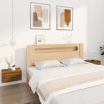 vidaXL Noptiere de perete, 2 buc. , stejar maro, 50x36x25 cm GartenMobel Dekor (816855)