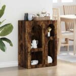vidaXL Bufet Stejar fumuriu 59 x 35 x 80.5 cm Lemn compozit GartenMobel Dekor (891319) Comoda