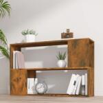 vidaXL Biblioteca, stejar fumuriu, 100x24x63 cm, lemn prelucrat GartenMobel Dekor (816038) Biblioteca