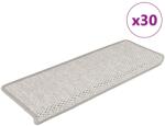 vidaXL Covorase scara autoadezive aspect sisal 30 buc Platina GartenMobel Dekor (3365882) Covor