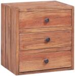 vidaXL Noptiera cu 3 sertare, 35x25x35 cm, lemn masiv de mahon GartenMobel Dekor (283938)