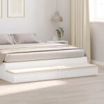 vidaXL Sertare pentru pat Alb 200 x 36, 5 x 16, 5 cm Lemn compozit GartenMobel Dekor (866915)