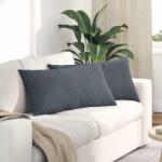 vidaXL Perne pentru canapea 2 pcs Gri închis 80 x 40 cm GartenMobel Dekor (42013714)
