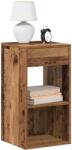vidaXL Noptiere cu sertar 2 buc lemn vechi 35x34x66, 5 cm GartenMobel Dekor (858728)
